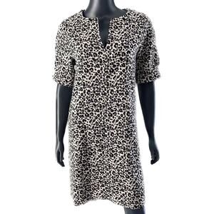 Karen Kane Cheetah Print Dress Size Small S Sheath Dress Animal Print V Neck
